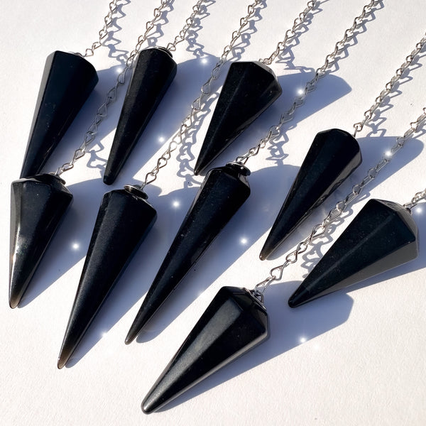 Black Obsidian Pendulum - Rocks with Sass