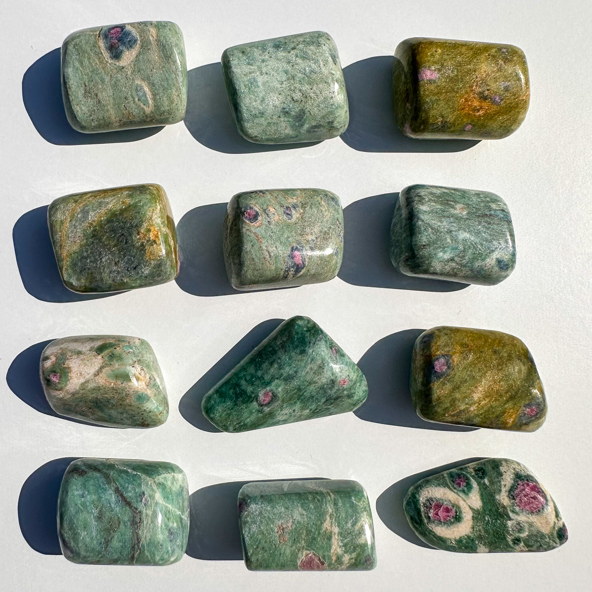 Ruby Fuchsite Tumbled Pocket Stone
