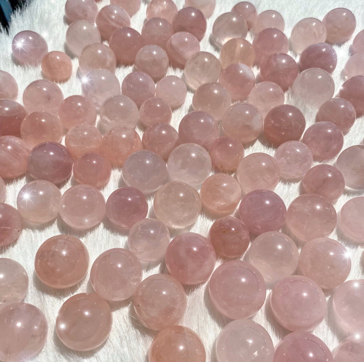 Mini Rose Quartz Spheres