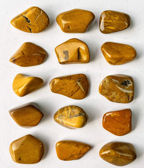 Yellow Jasper Tumbled Pocket Stone - Rocks with Sass