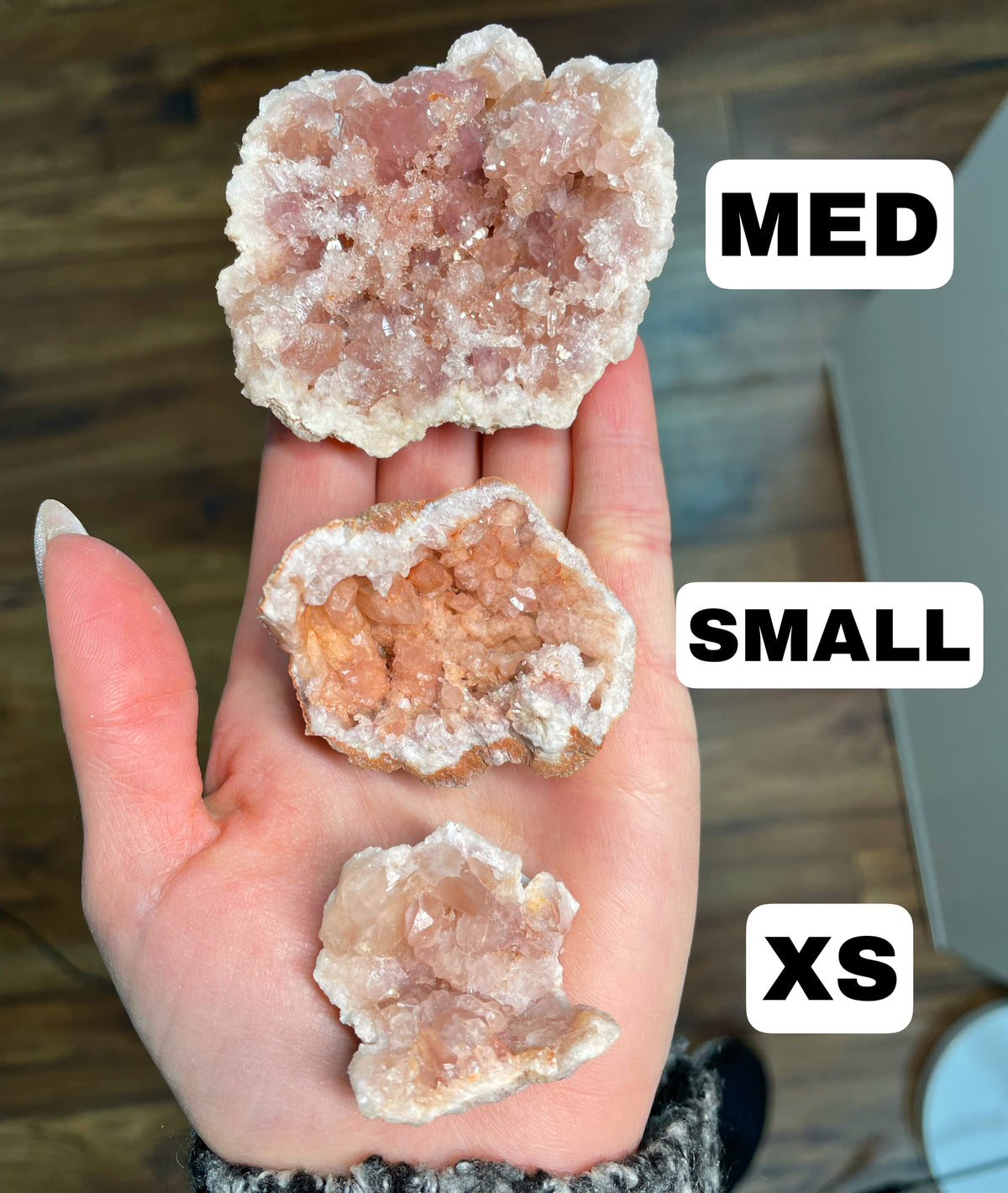 Small Pink Amethyst Clusters