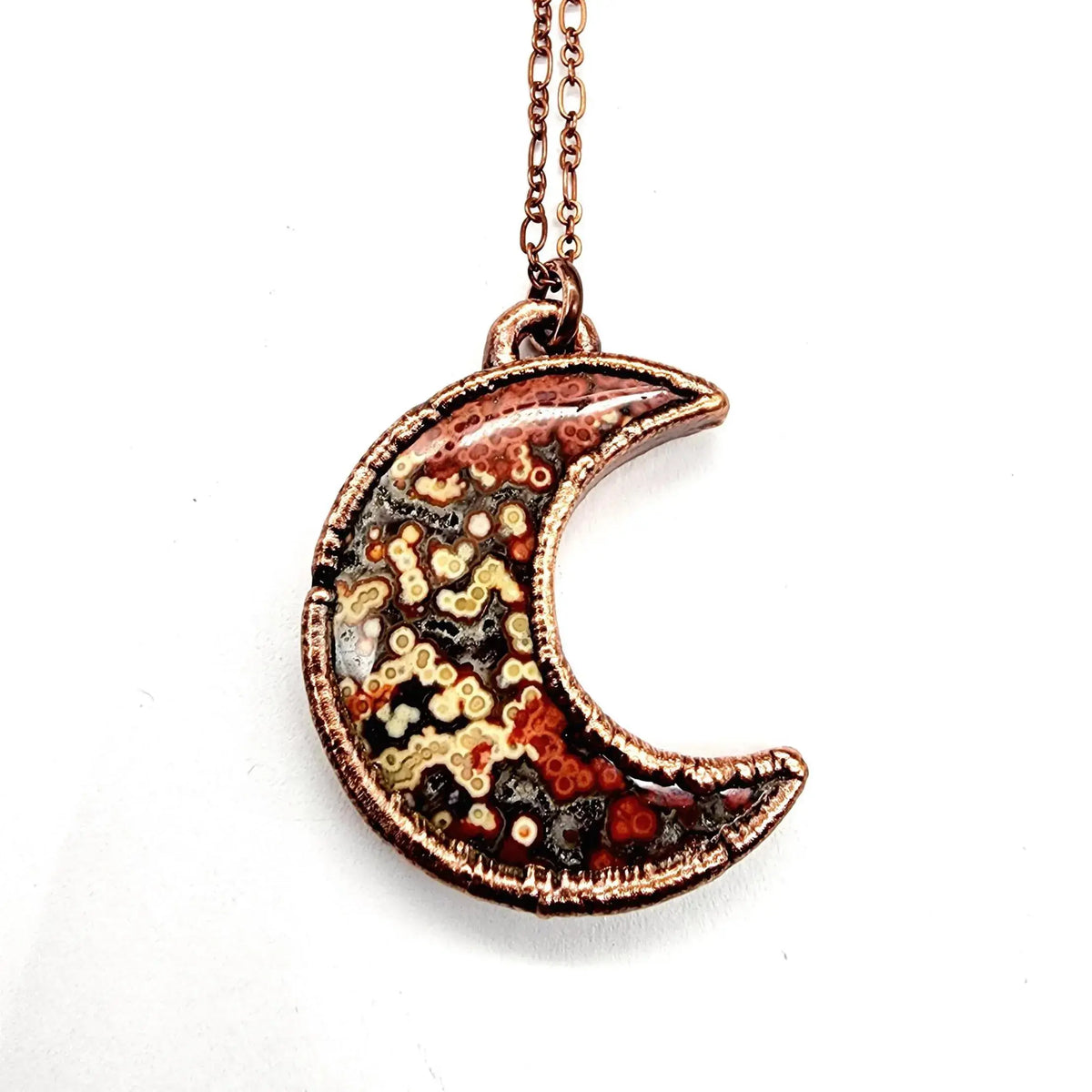 Ocean Jasper Moon Necklace