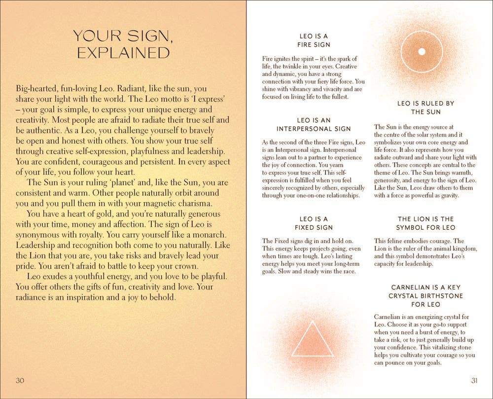 Leo Crystal Astrology Book