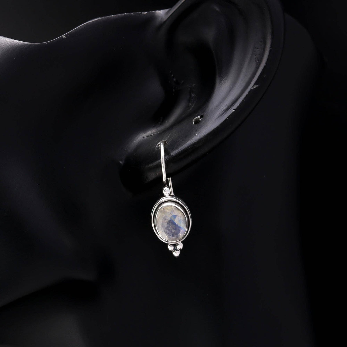 Rainbow Moonstone Earrings