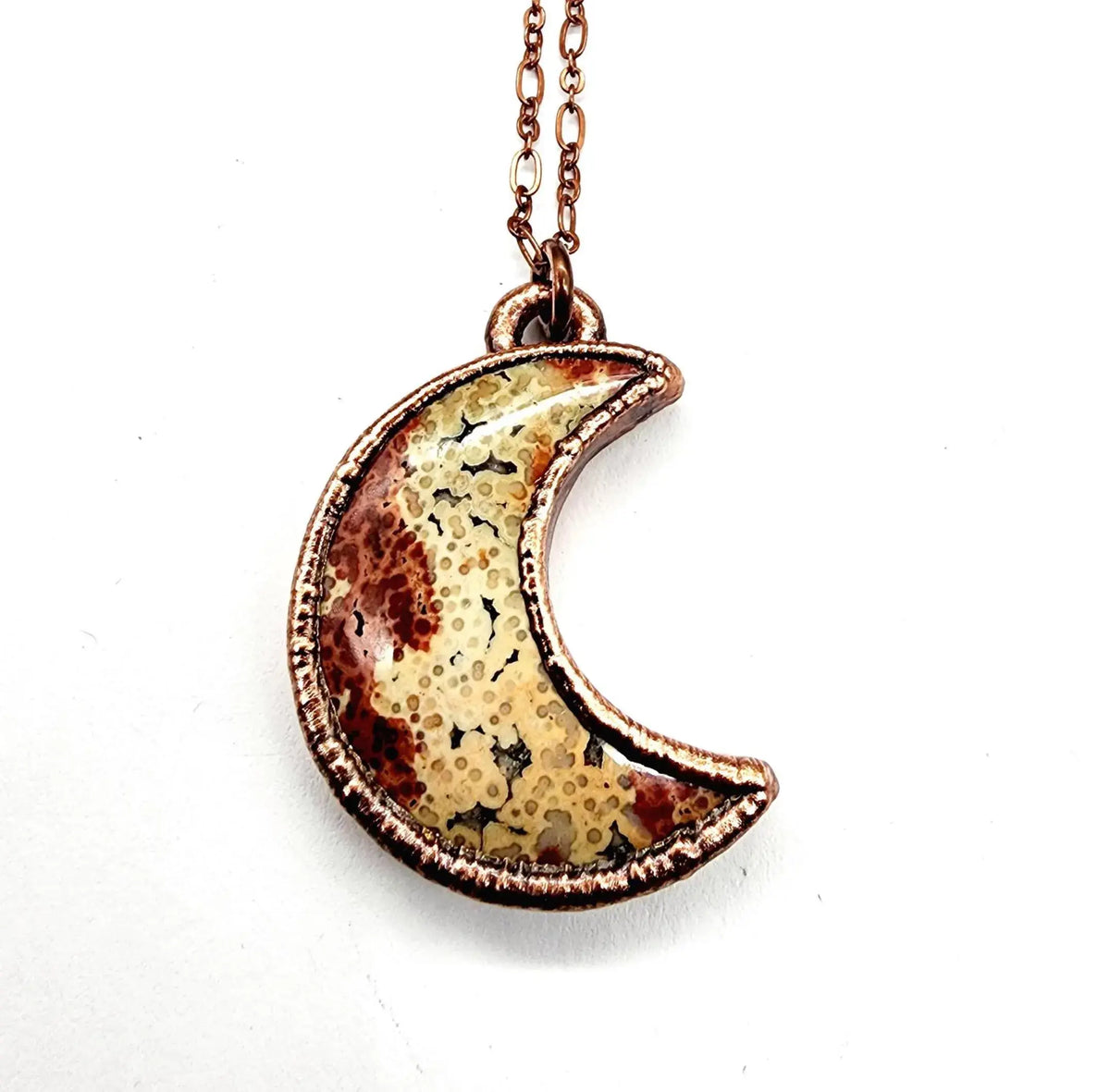 Ocean Jasper Moon Necklace
