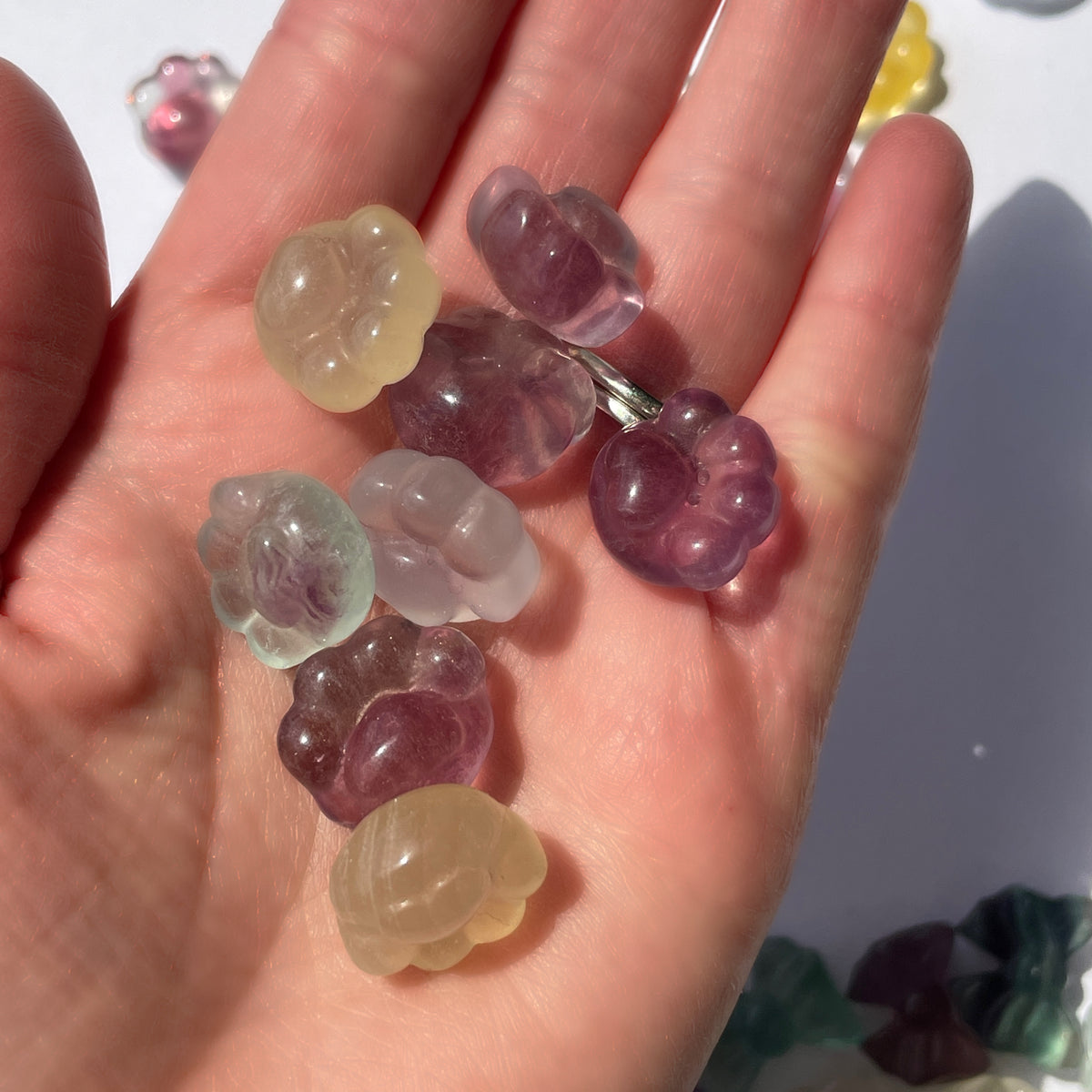 Fluorite Paw Carvings - Mini