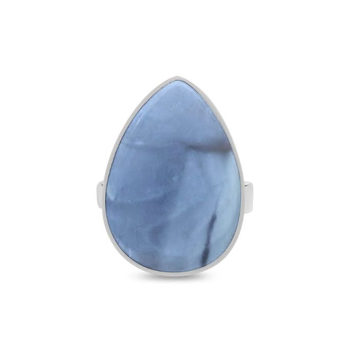 Blue Opal Sterling Silver Ring - 161