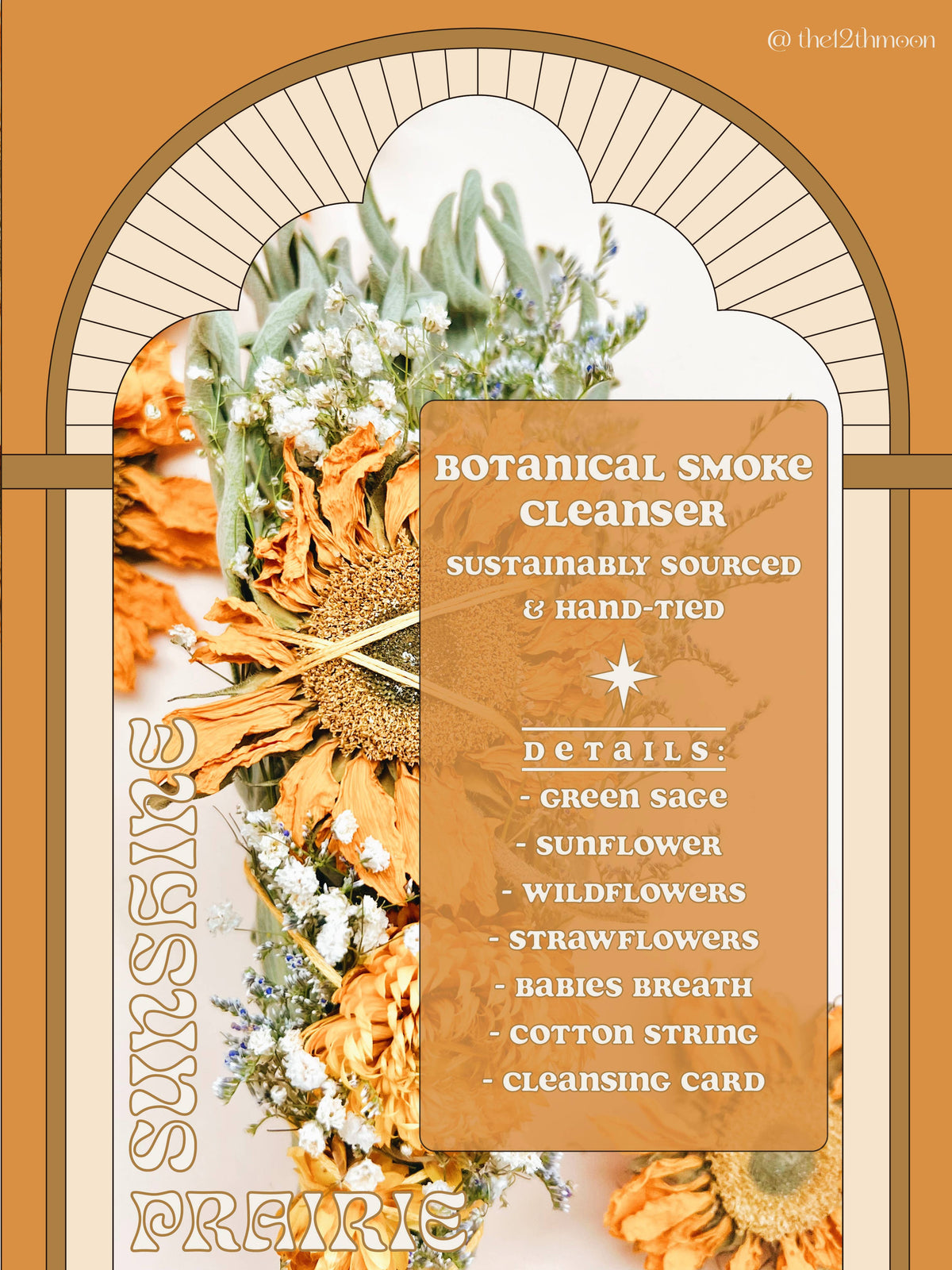 SUNSHINE PRAIRIE Floral Sage Bundle - Smoke Cleanser