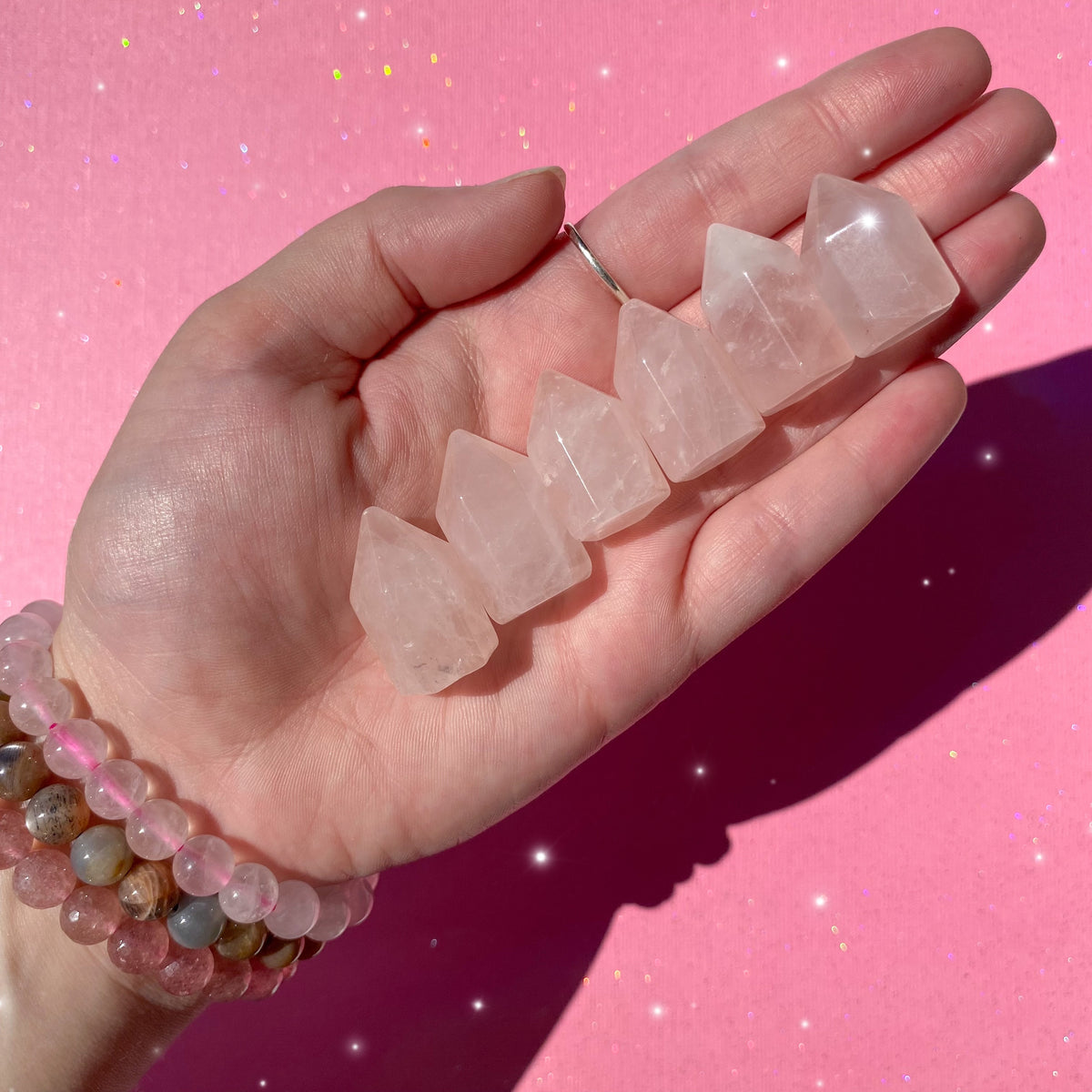 Rose Quartz Mini Points