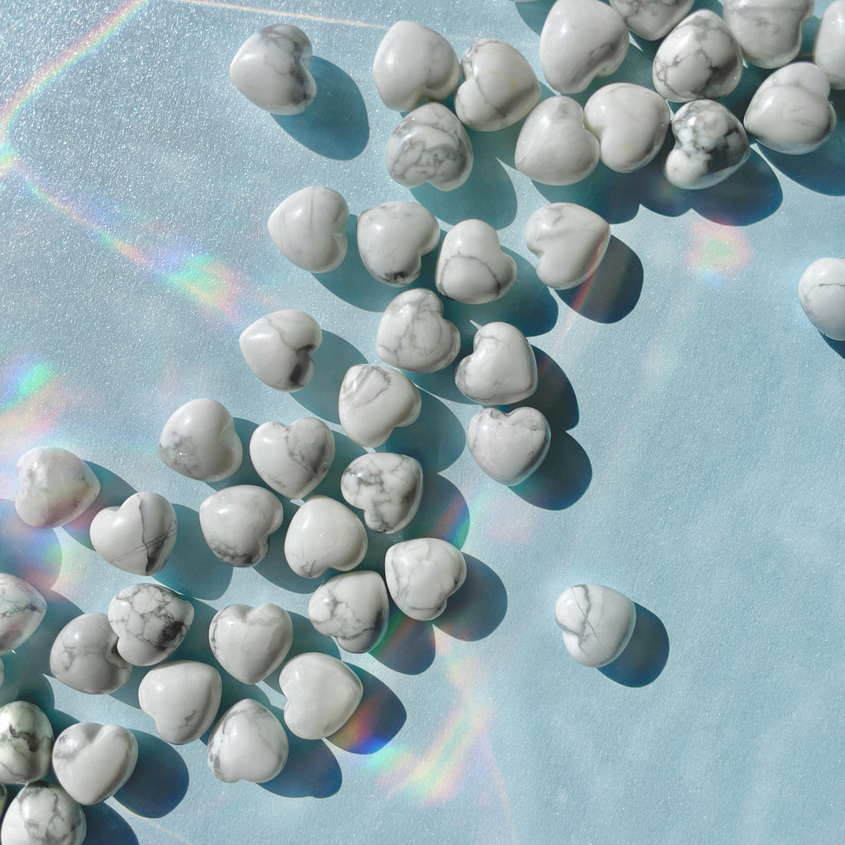 Howlite Mini Hearts