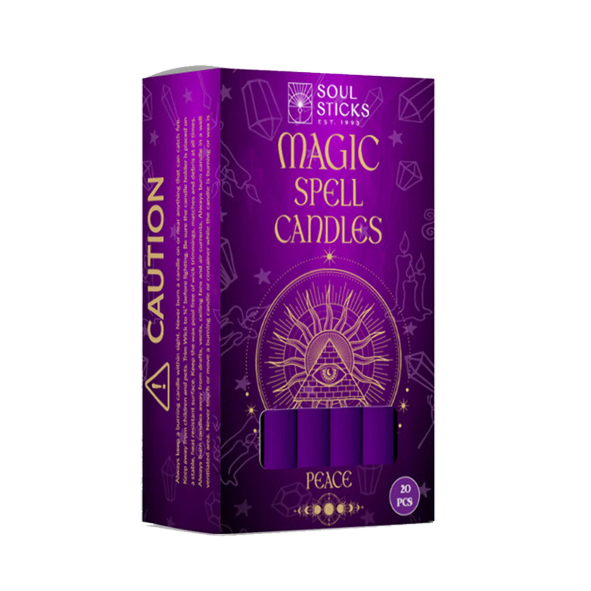 Purple Magic Spell Candles: Peace