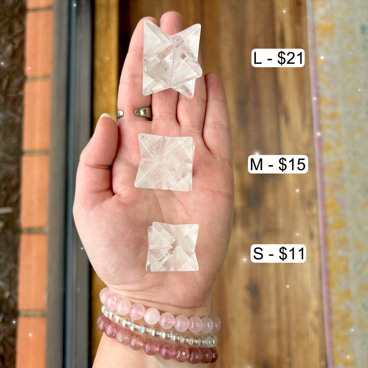 Clear Quartz Merkaba