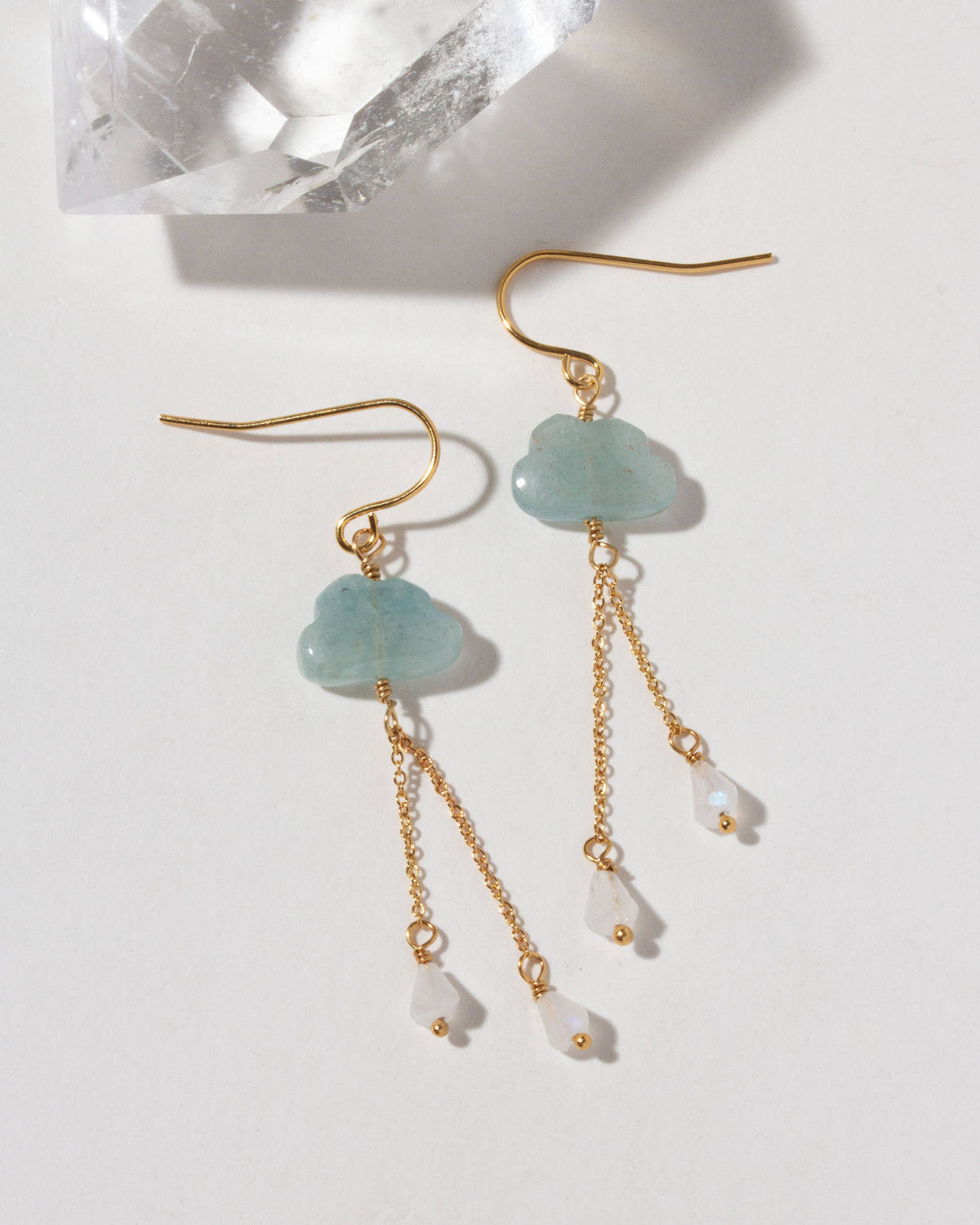 Aquamarine Cloud Nine Gemstone Drop Earring