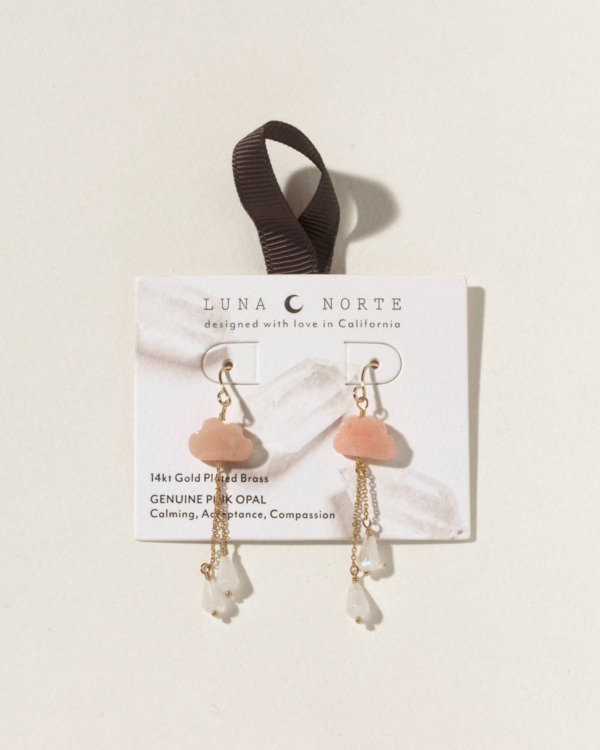 Pink Opal Cloud Nine Gemstone Drop Earring