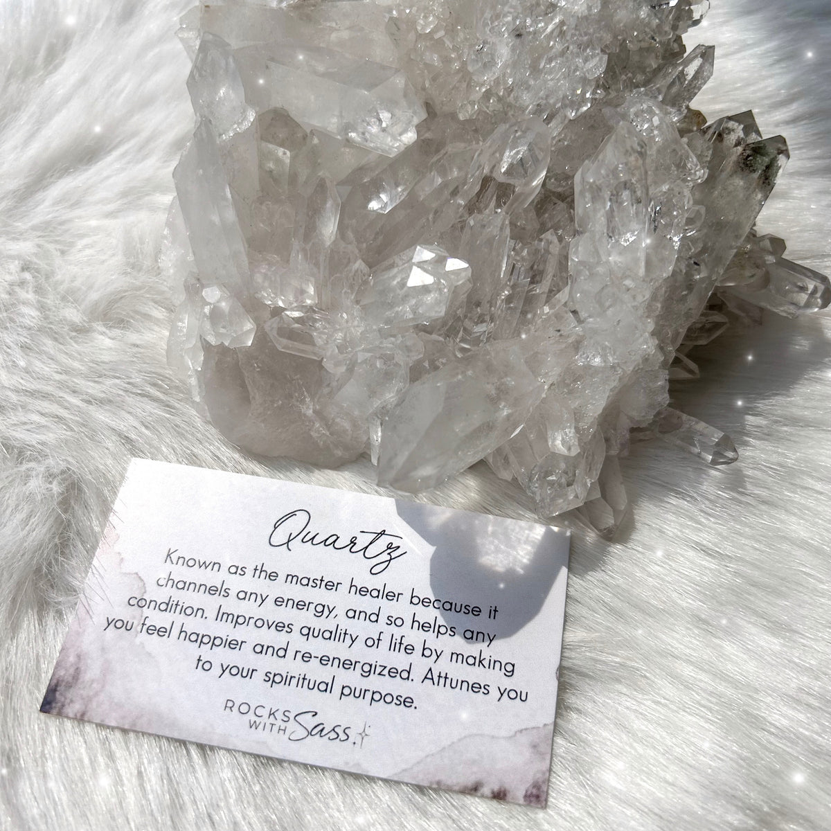 Clear Quartz Cluster - X