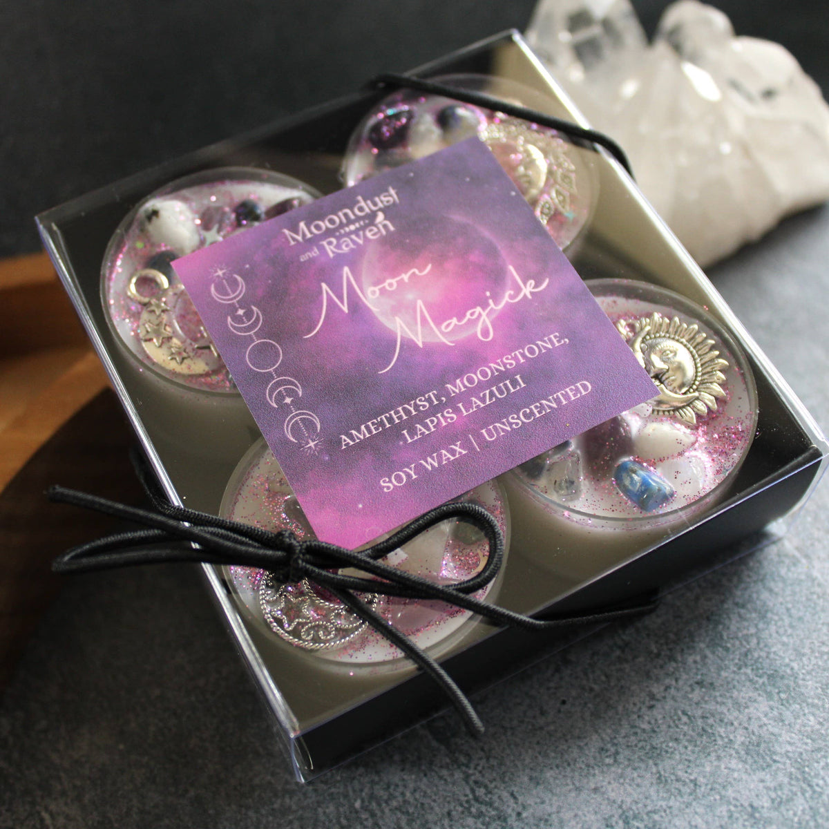 Moon Magick Tealight Crystal Candles