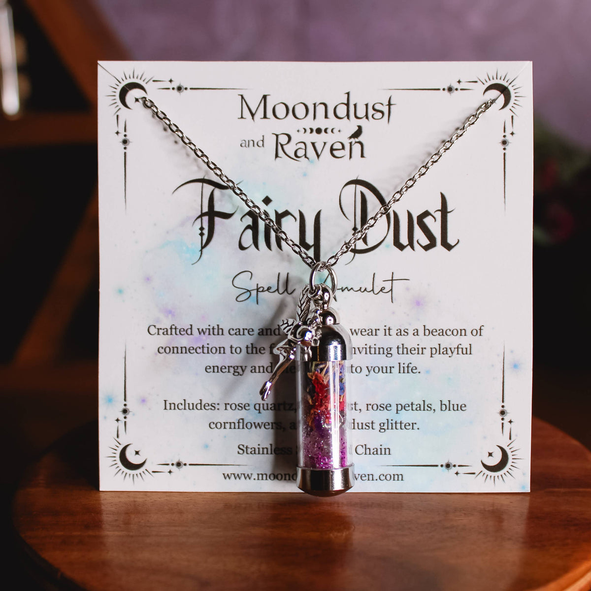 Fairy Dust Spell Jar Amulet Necklace