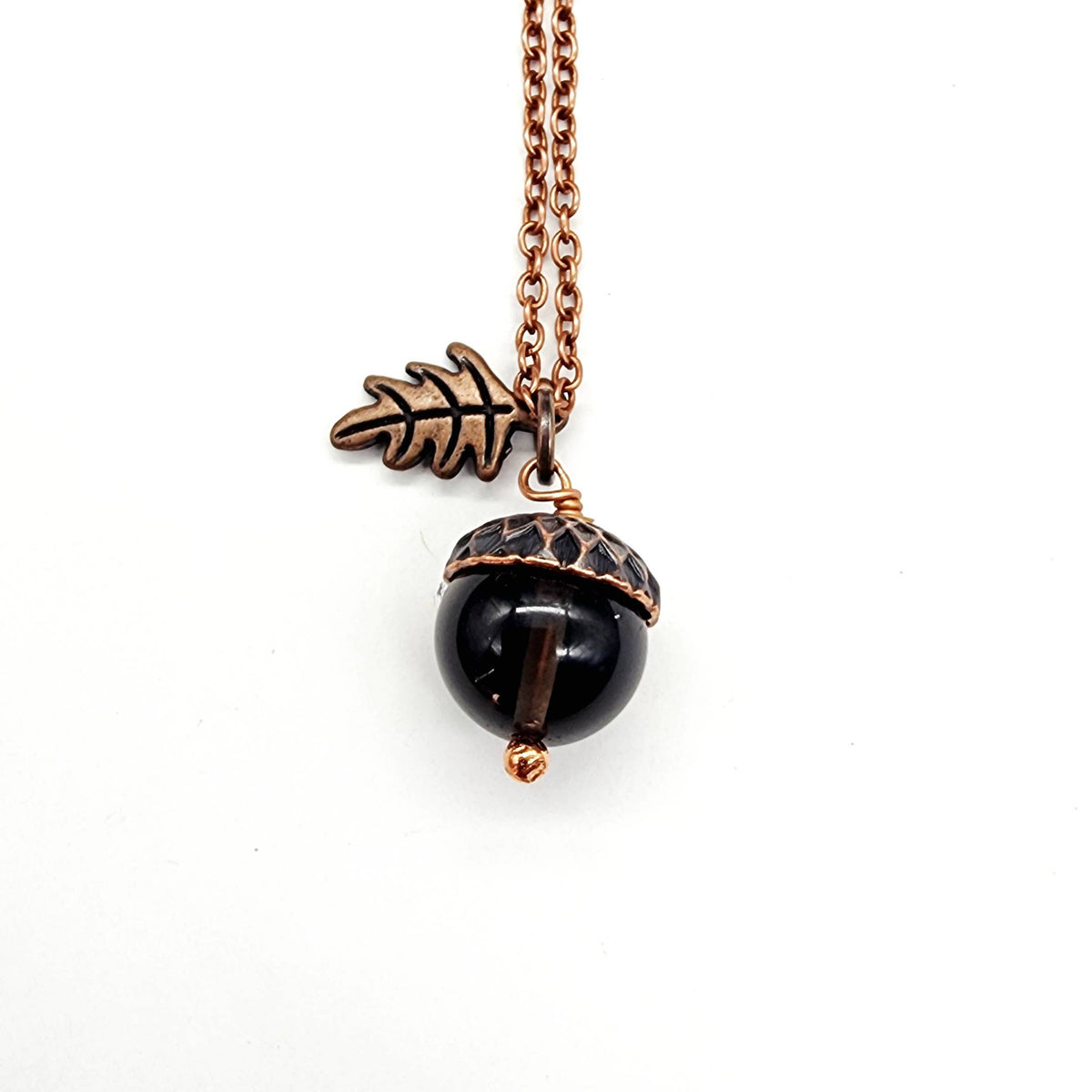 Acorn Necklace - Smoky Quartz