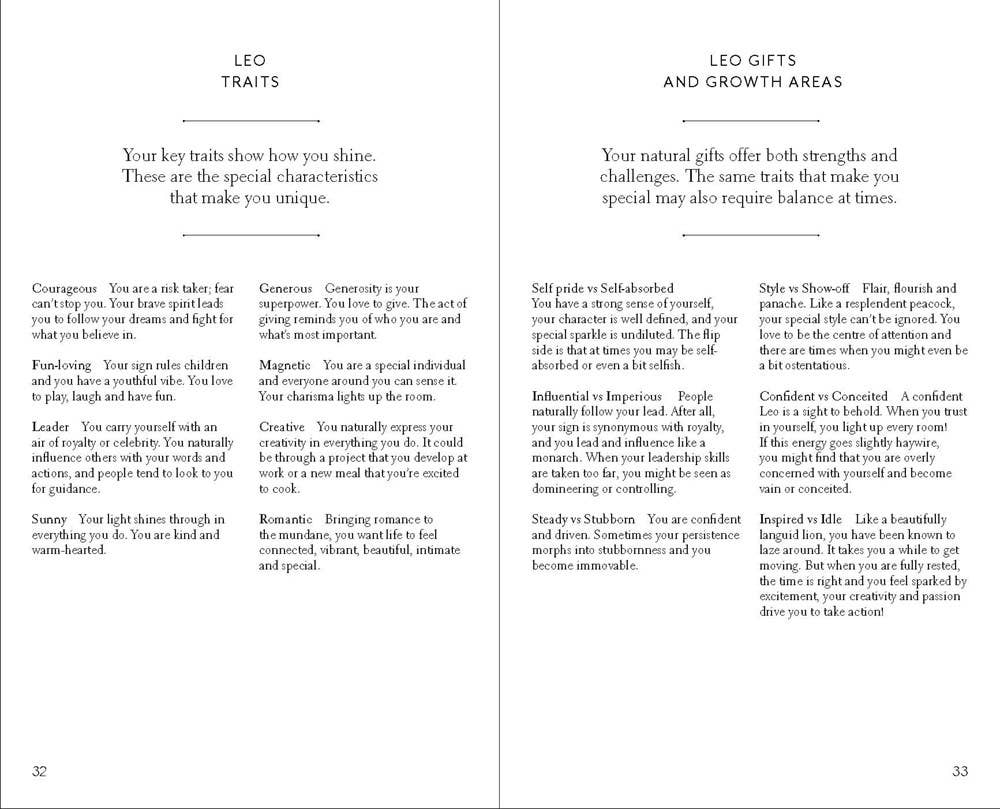 Leo Crystal Astrology Book