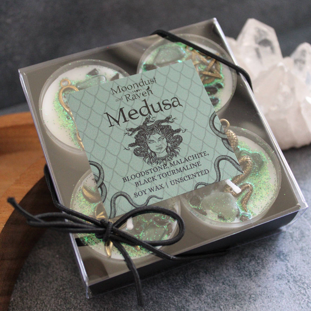 Medusa Tealight Crystal Candles