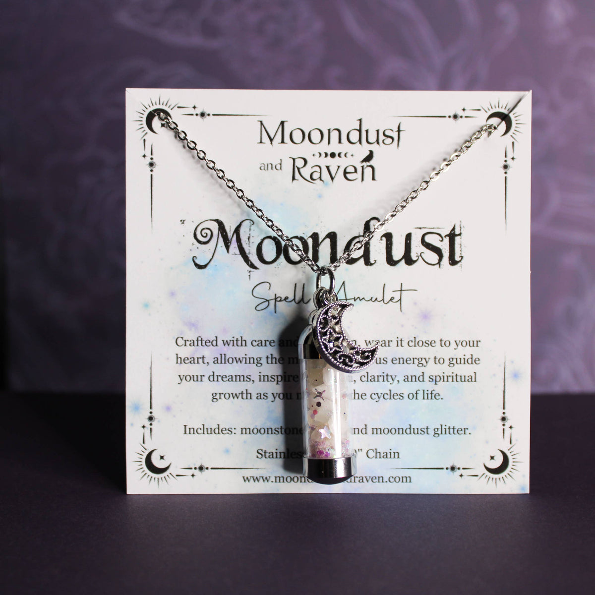 Moondust Spell Jar Amulet Necklace