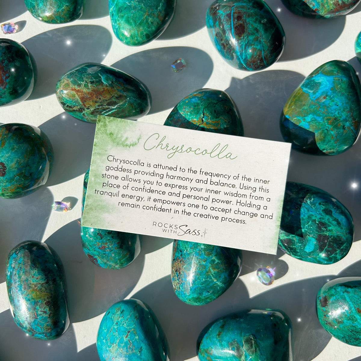 Chrysocolla Palm Stones