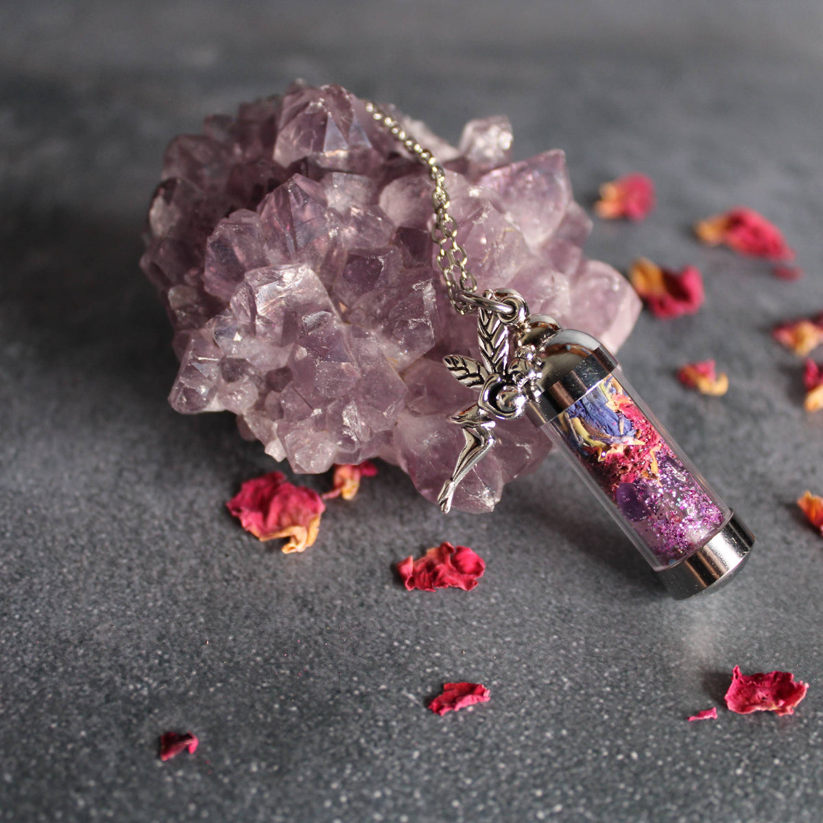 Fairy Dust Spell Jar Amulet Necklace