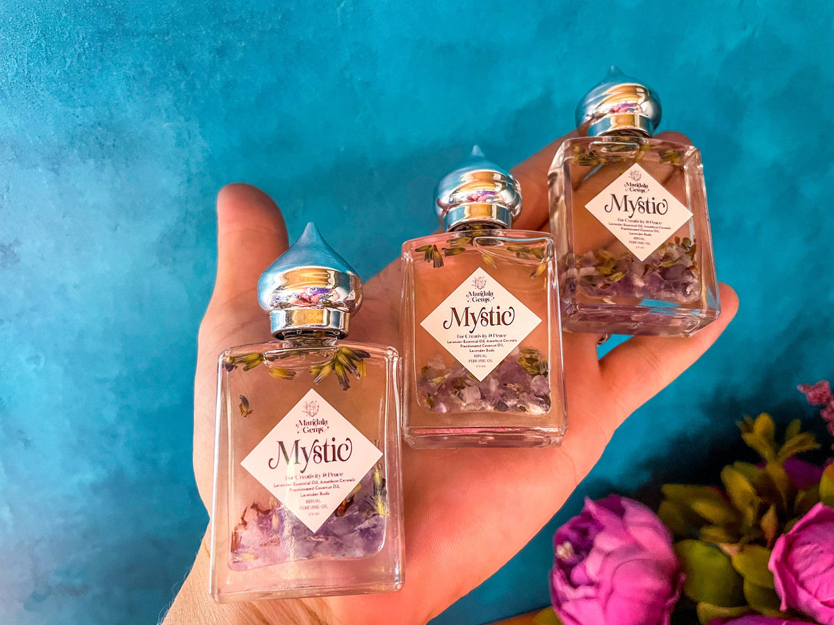 MYSTIC Lavender Perfume Oil w/ Amethyst