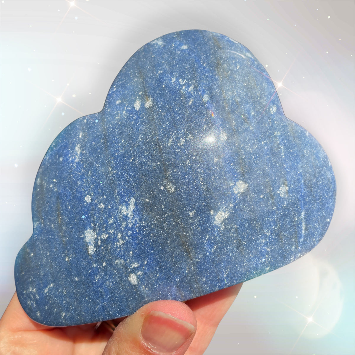 Blue Aventurine Cloud Carving
