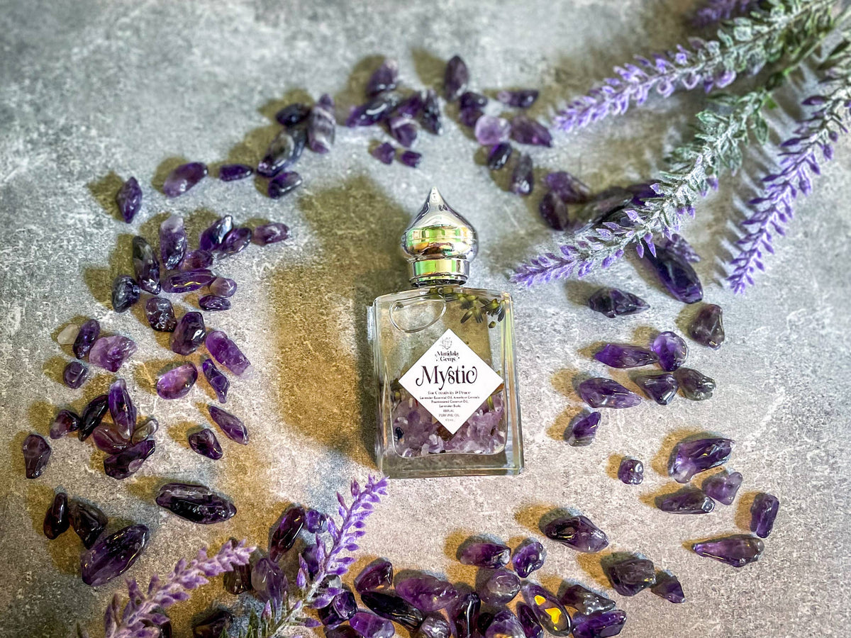 MYSTIC Lavender Perfume Oil w/ Amethyst