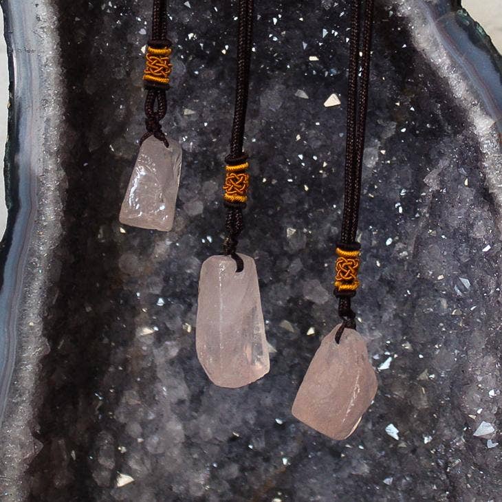 Rose Quartz Raw Necklace