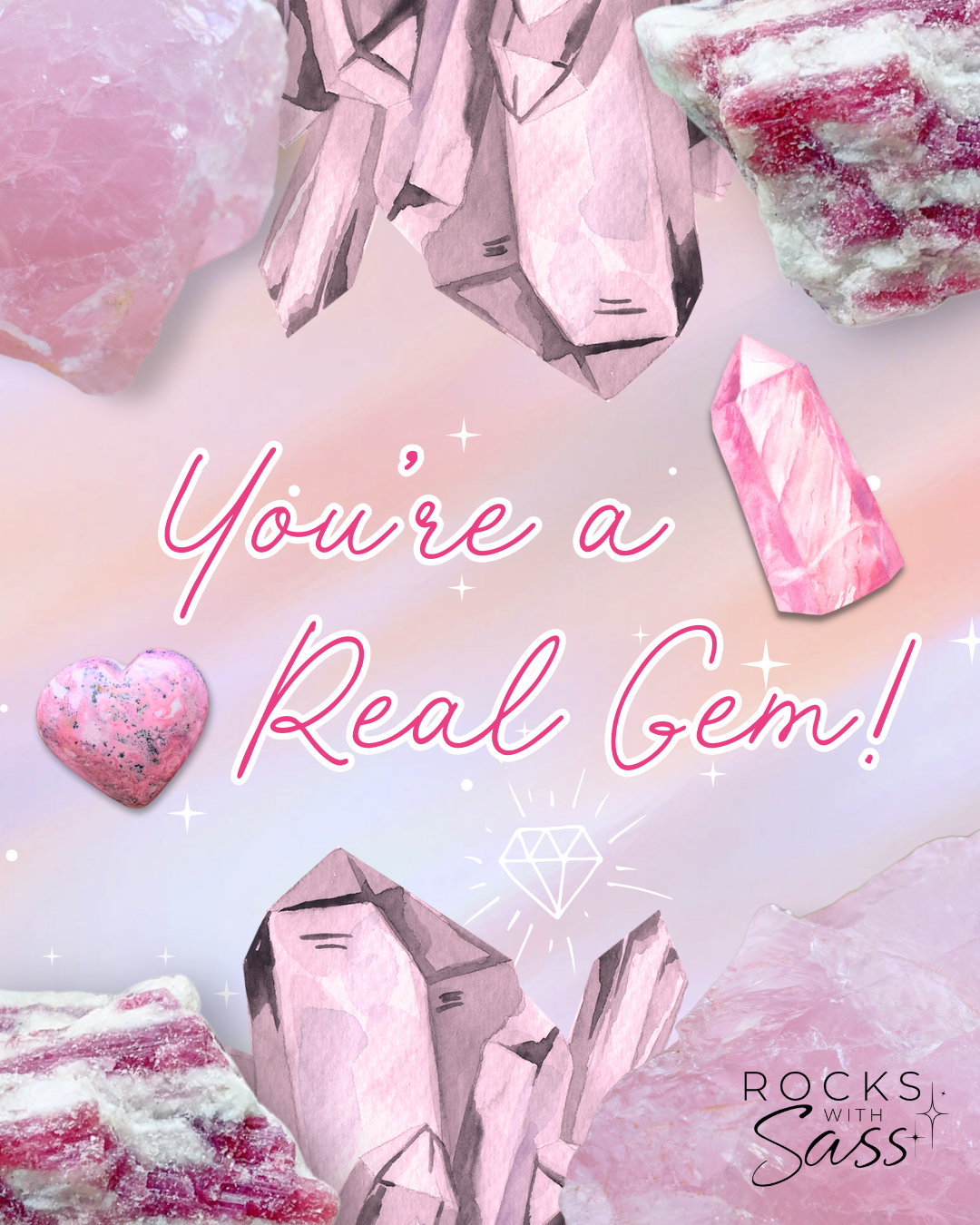 Crystal Valentines by Rocks with Sass: Downloadable PDF for Printing