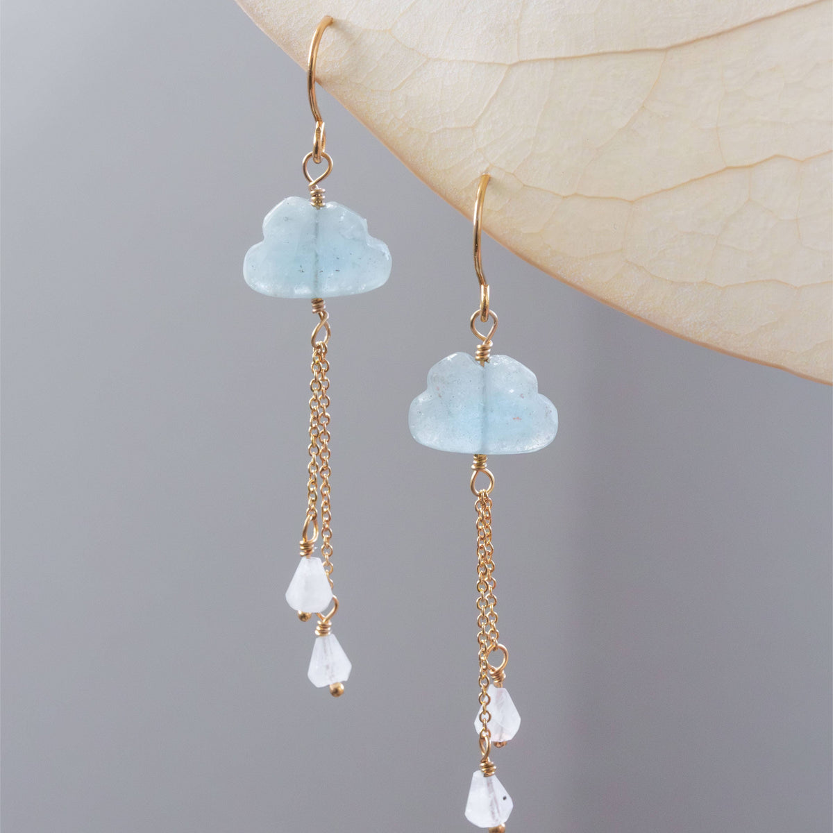 Aquamarine Cloud Nine Gemstone Drop Earring
