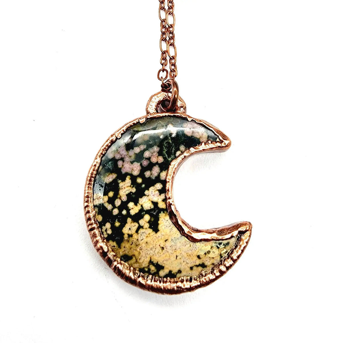Ocean Jasper Moon Necklace