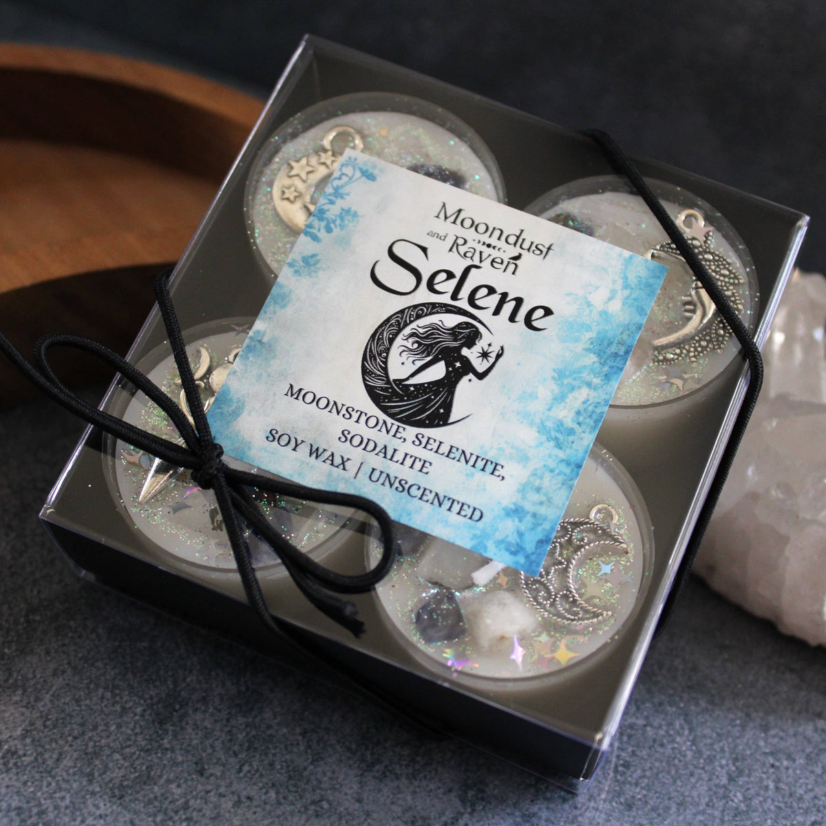 Selene Tealight Crystal Candles