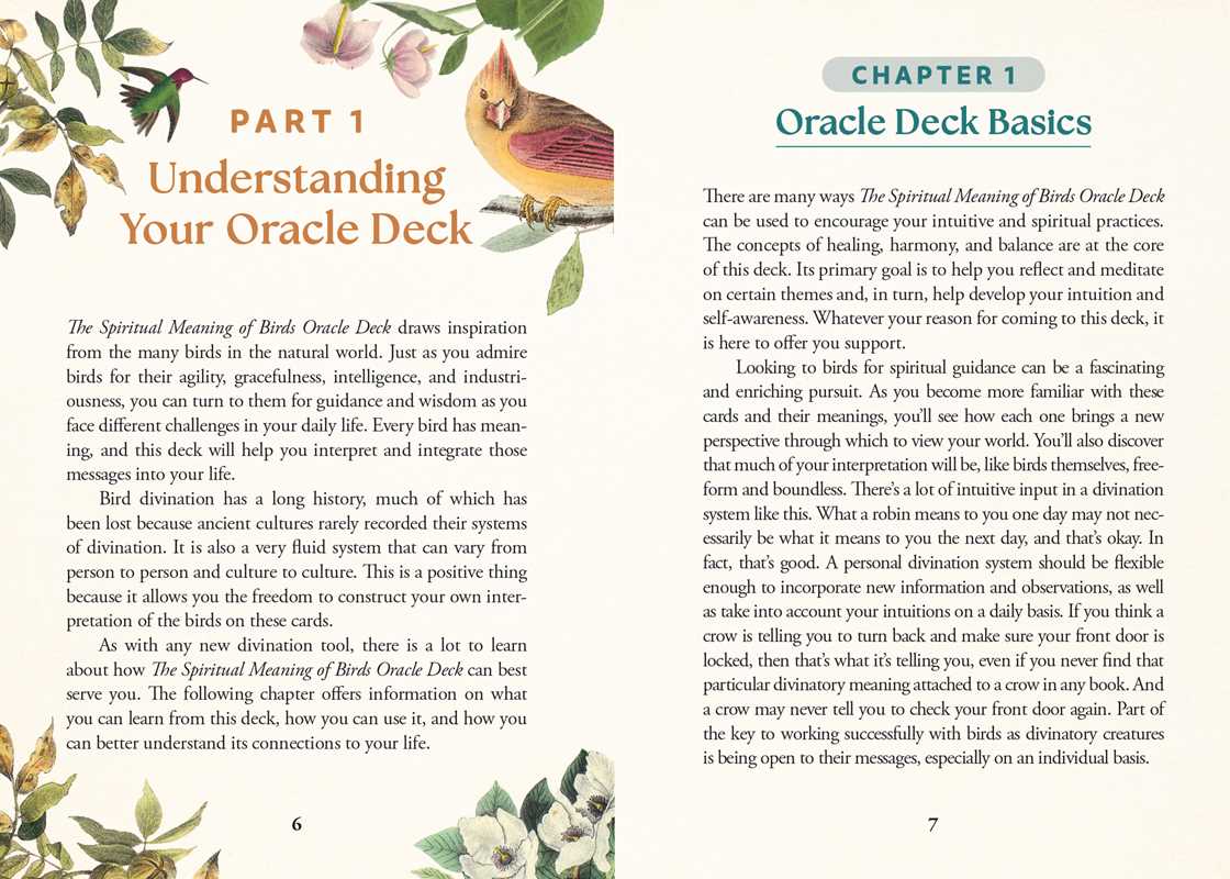 Spiritual Meaning of Birds Oracle Deck