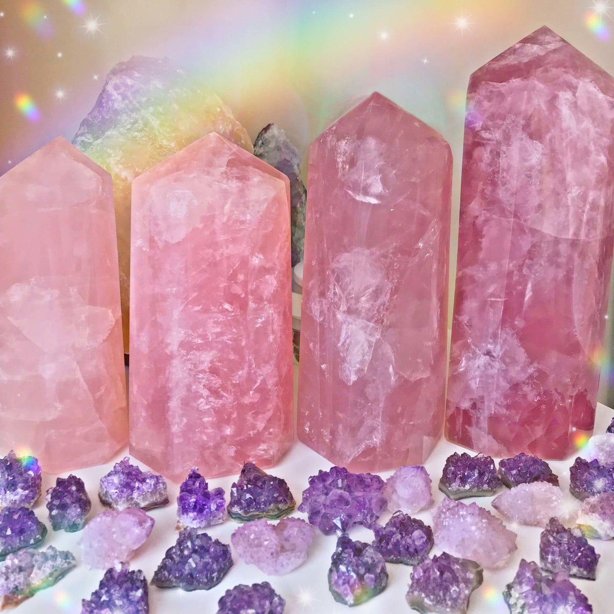 Statement Rose Quartz Points