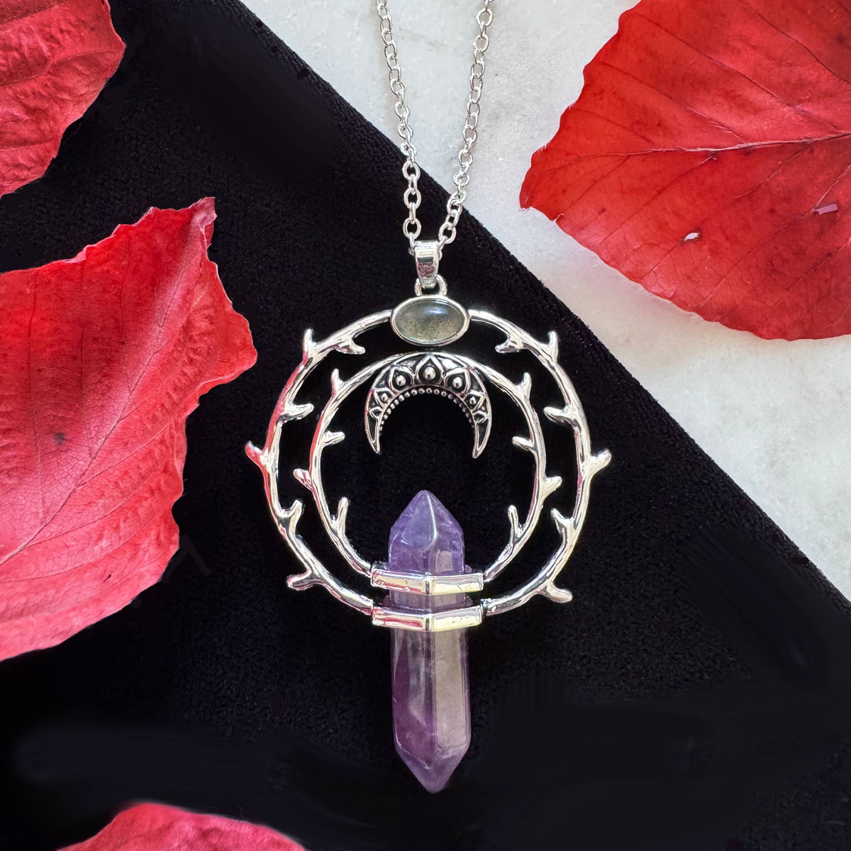 Thorn Necklace: Amethyst