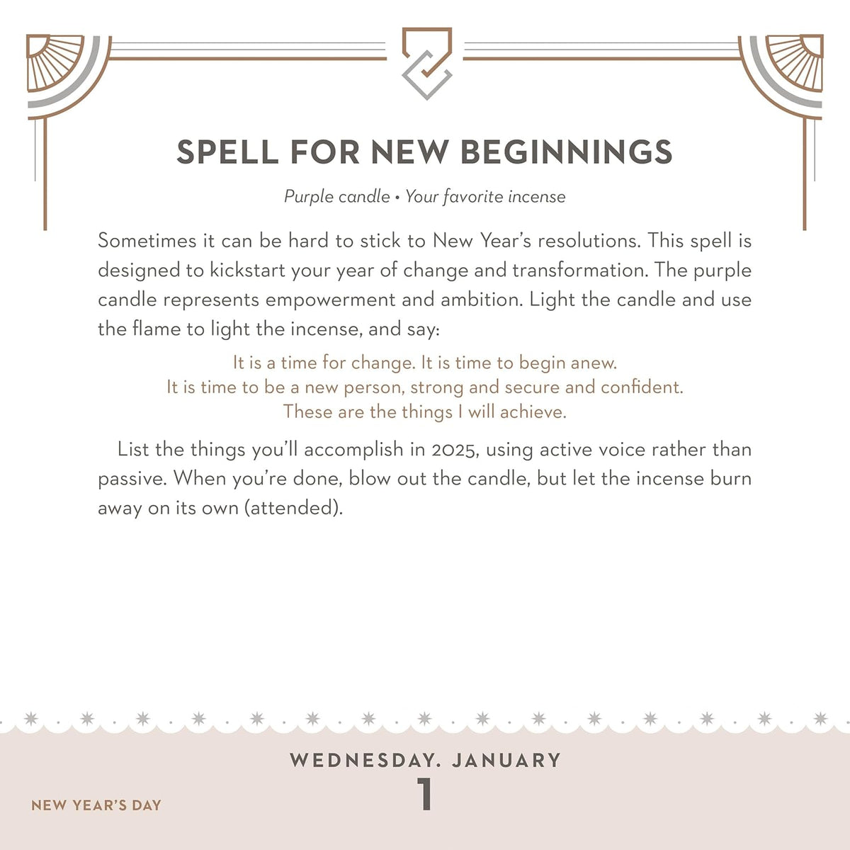 365 Daily Spells - 2025 Day-to-Day Calendar