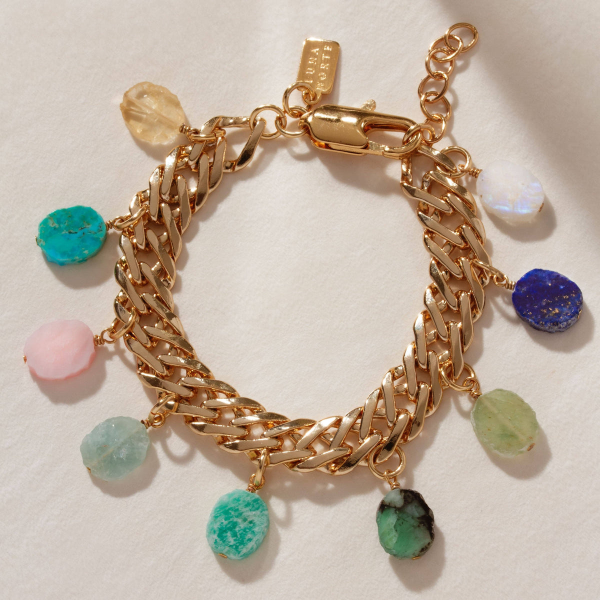 Nature&#39;s Palette Gold Charm Bracelet