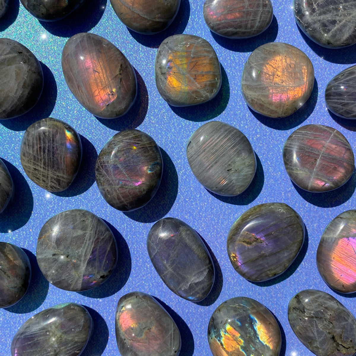 Sunset Labradorite Palm Stones