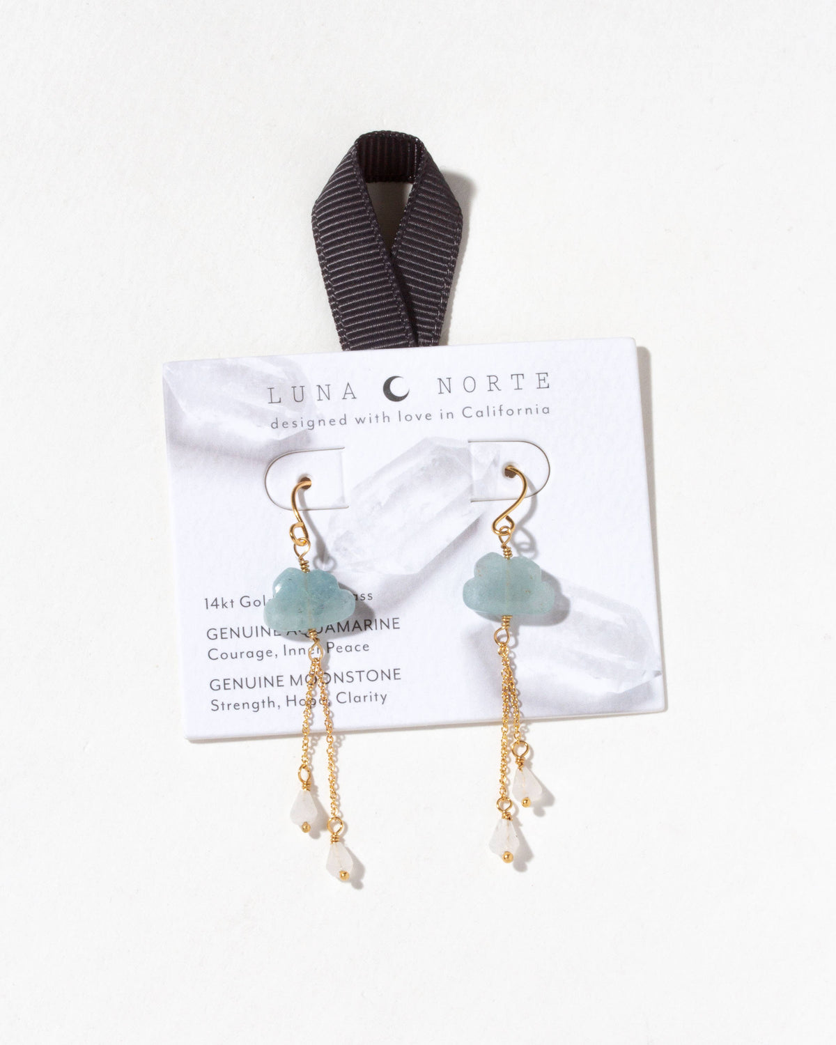 Aquamarine Cloud Nine Gemstone Drop Earring