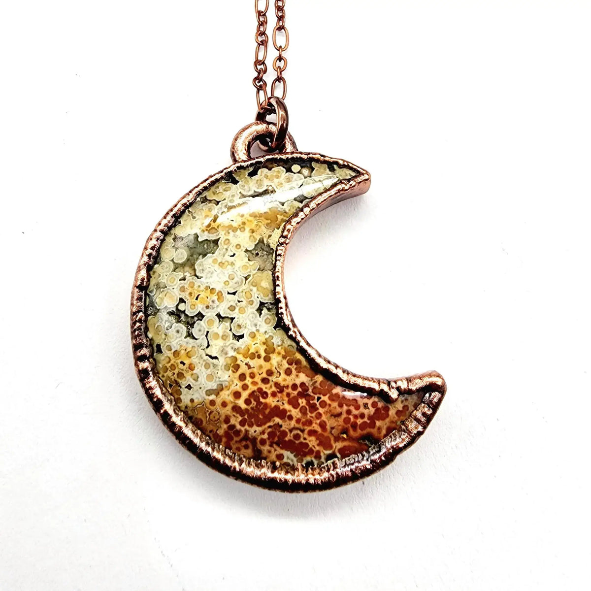 Ocean Jasper Moon Necklace