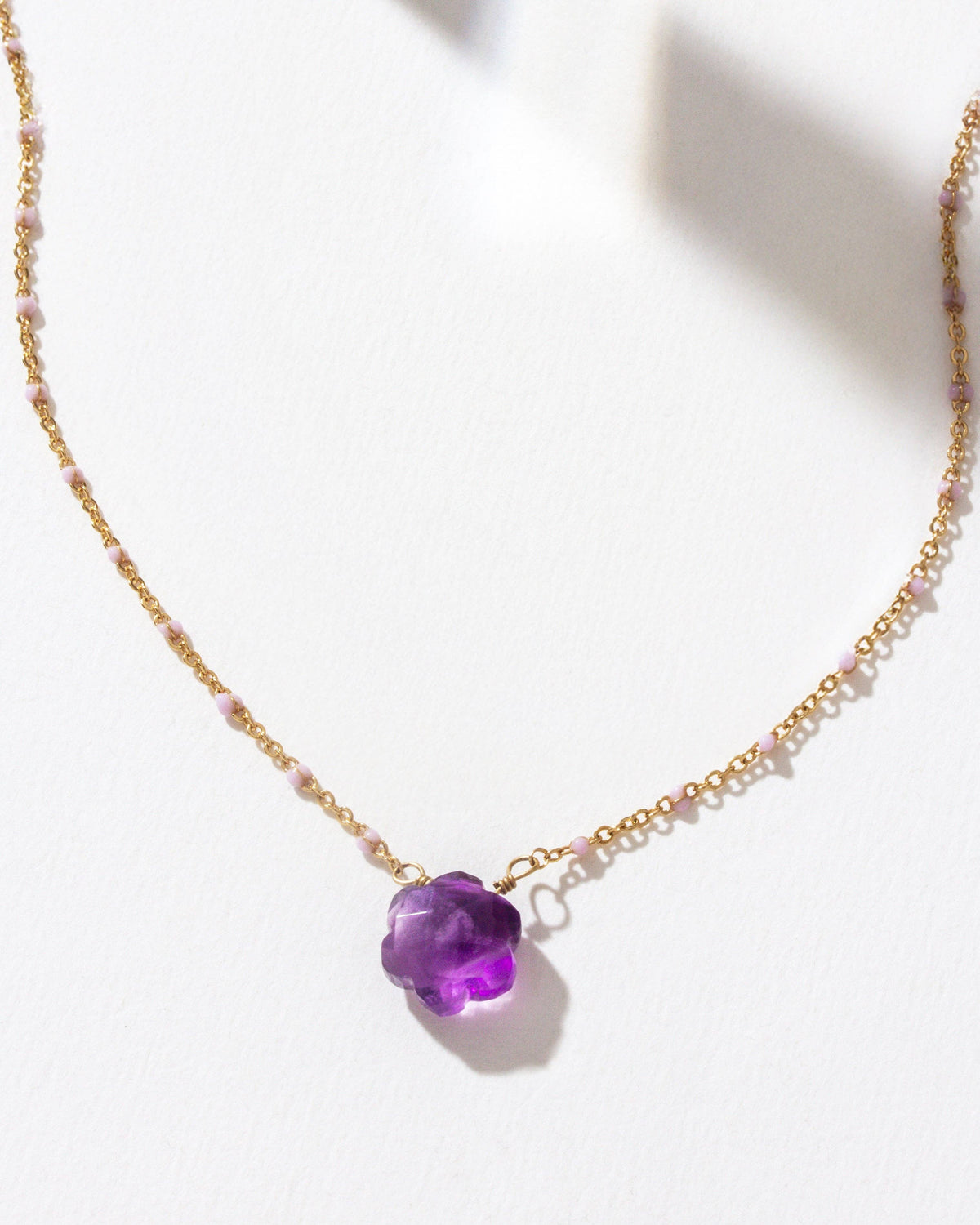 Amethyst Color Me Bloom Gemstone Necklace