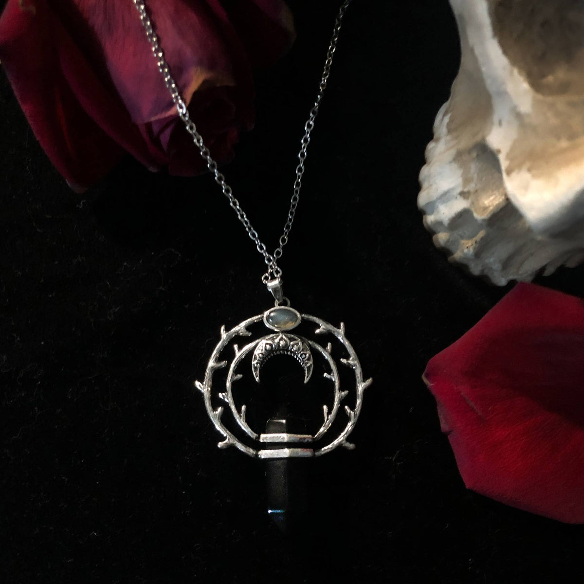 Thorn Necklace: Obsidian