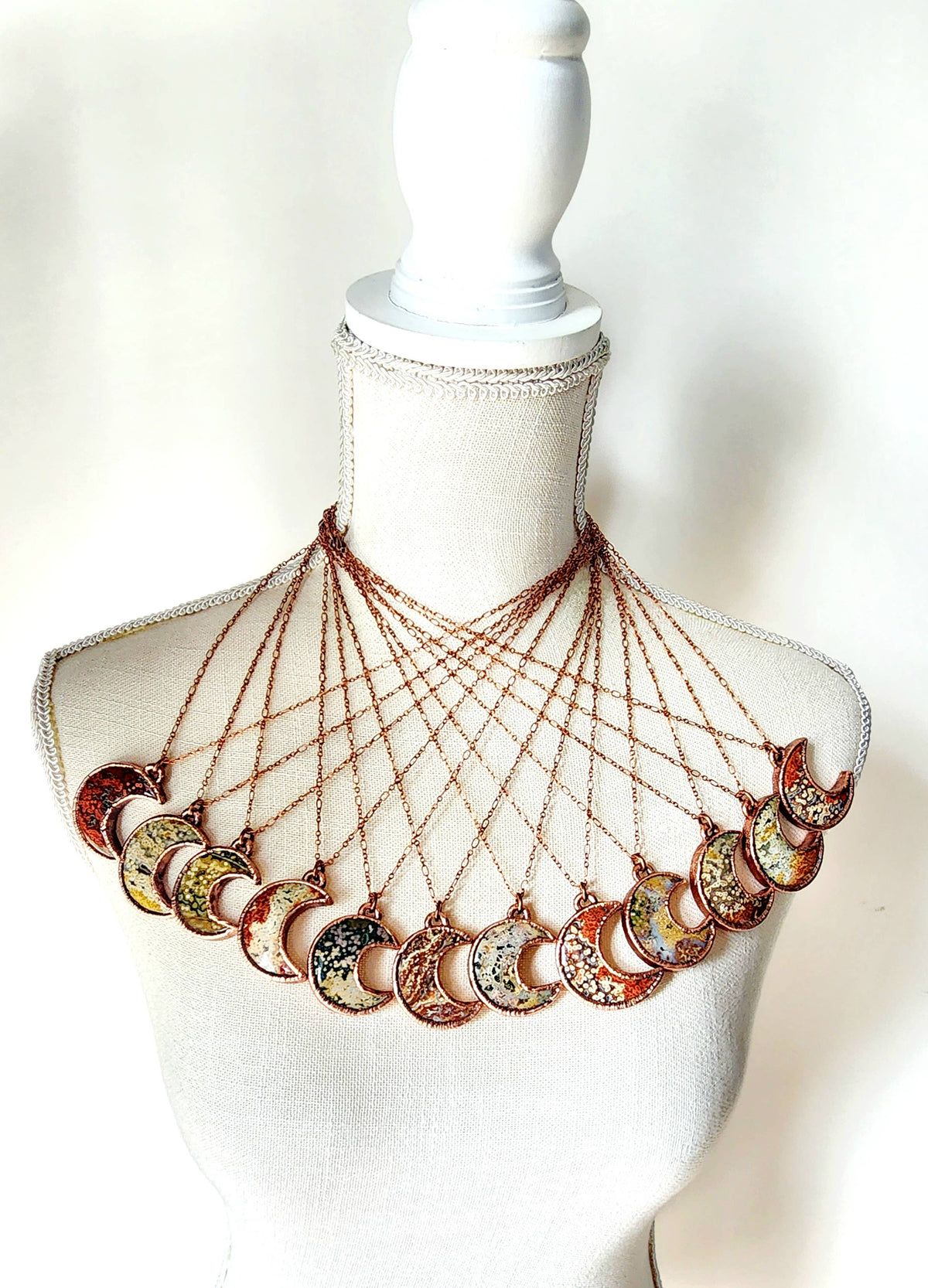 Ocean Jasper Moon Necklace