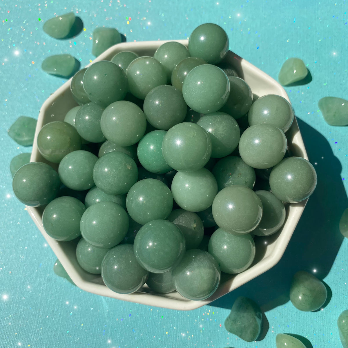 Green Aventurine Mini Spheres