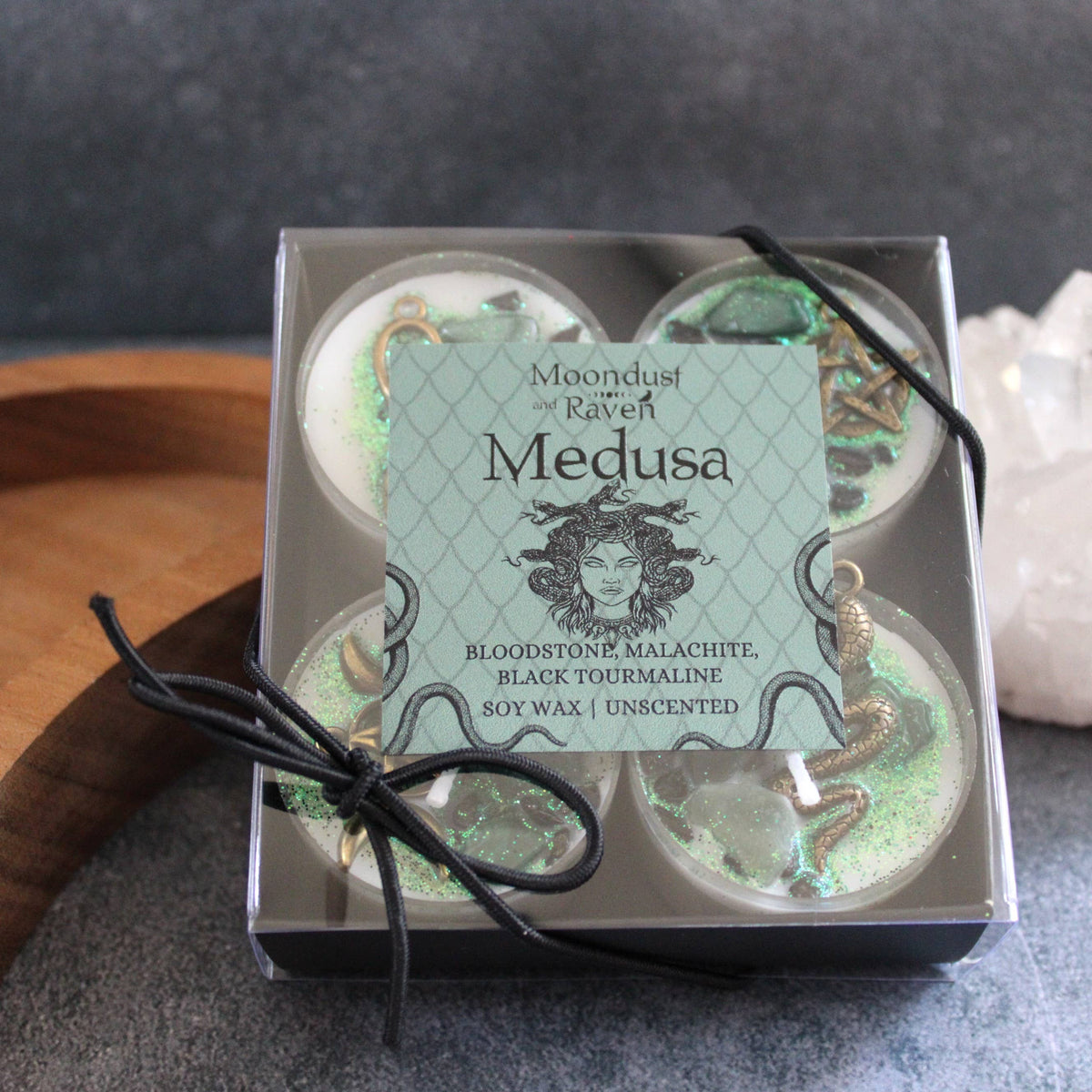 Medusa Tealight Crystal Candles