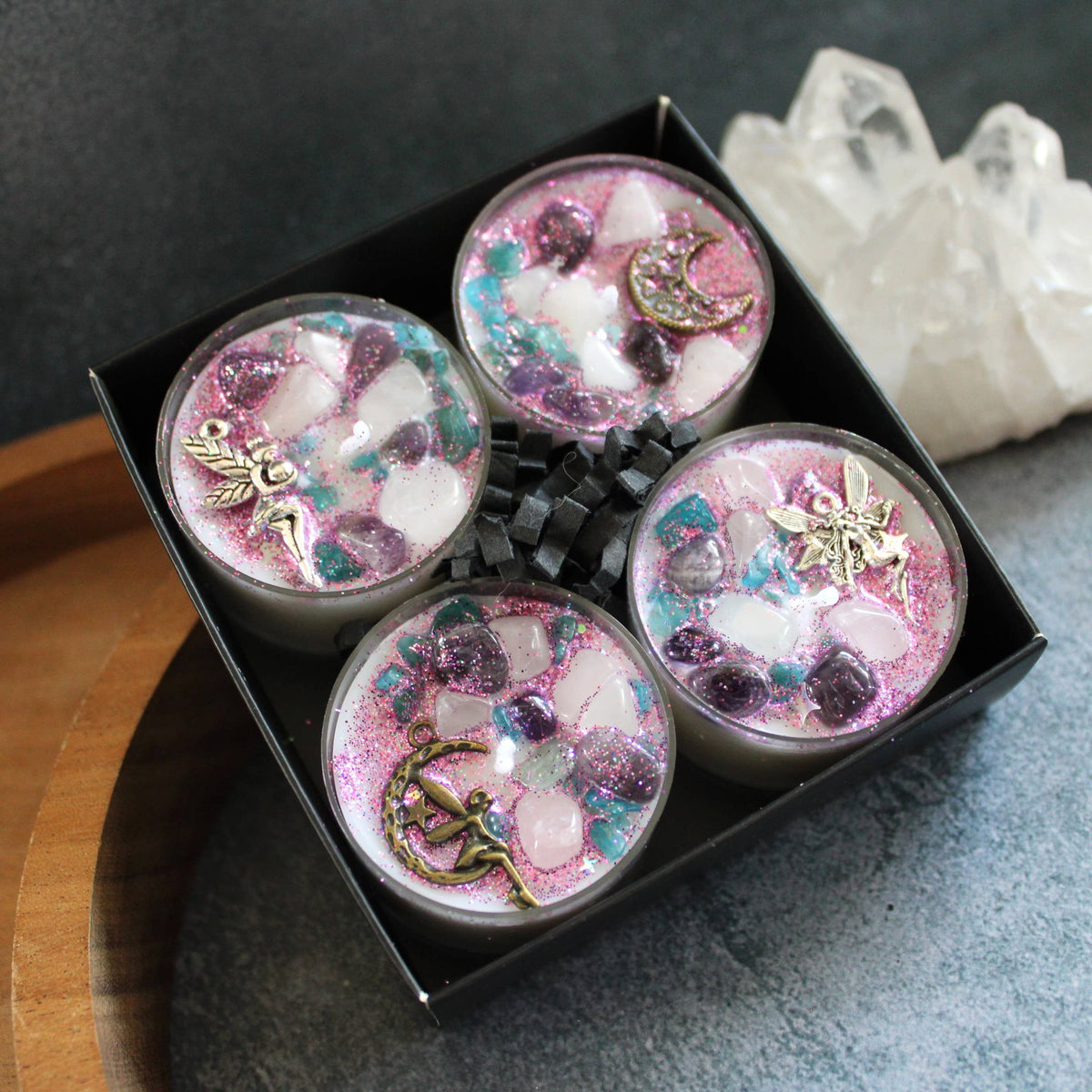 Fairy Dust Tealight Crystal Candles
