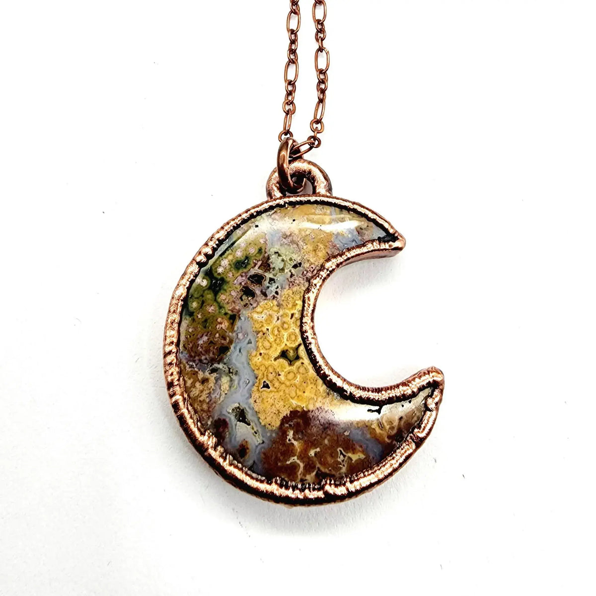 Ocean Jasper Moon Necklace